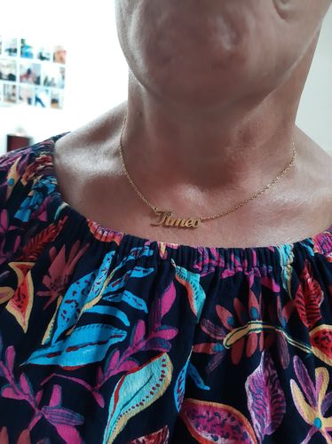 Customer photo review of Collier prénom personnalisable 1 à 5 prénoms