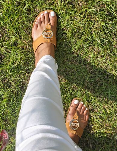 Customer photo review of Delta Sigma Theta Sandal