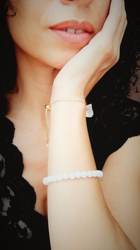 Customer photo review of Bracelet Quartz Rose Brut