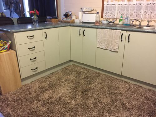 Customer photo review of Austin Plush Beige Blend Shaggy Rug