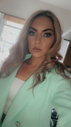 Customer photo review of TIFFANY Mint Green Two Piece Tweed short/Skirt Set (Next Day Delivery Available)