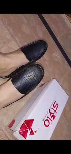 Customer photo review of Black Color Winter Mocassion WN4086