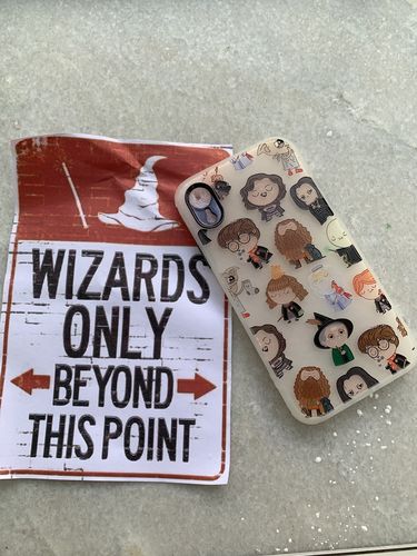Customer photo review of Electroplated 'Harry Potter' inspired iPhone Case (Black Camera protector)