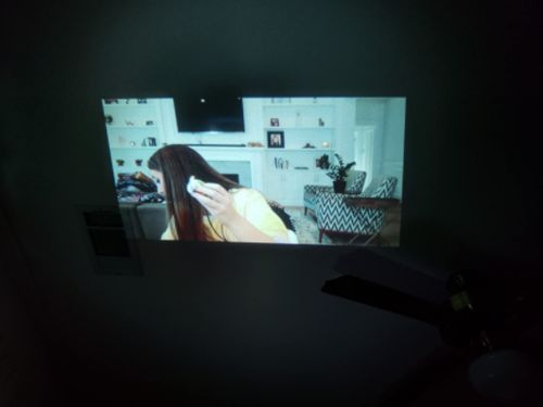 Customer photo review of Mini Projector
