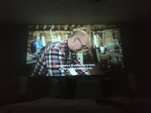 Customer photo review of Mini Projector