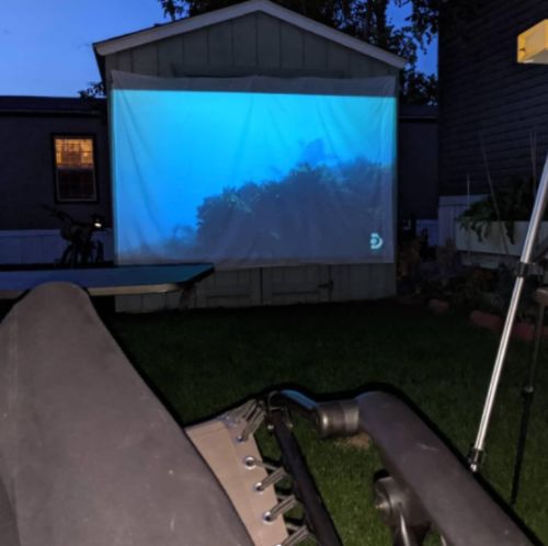 Customer photo review of Mini Projector