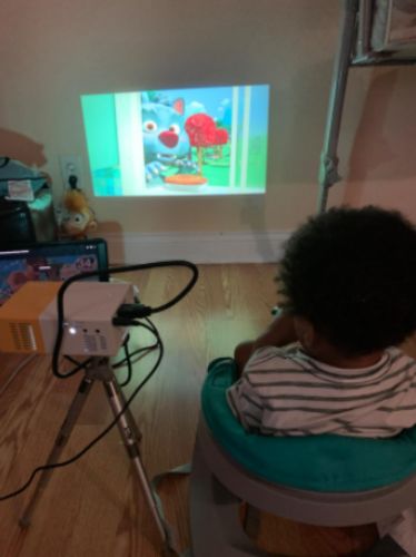 Customer photo review of Mini Projector
