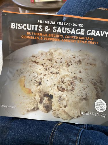 Customer photo review of Biscuits & Sausage Gravy