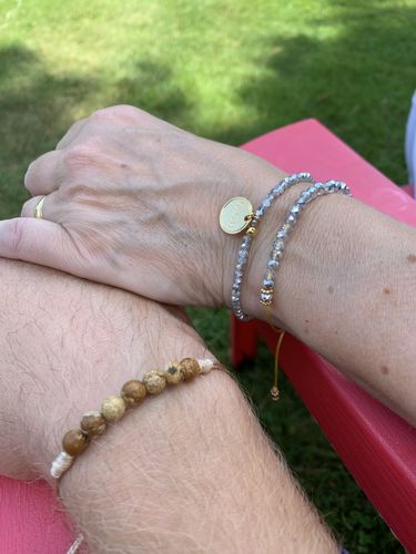 Customer photo review of Elastic Ice Crystal Faith Bracelet