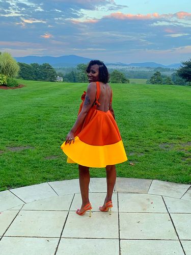 Customer photo review of Made You Look Dress