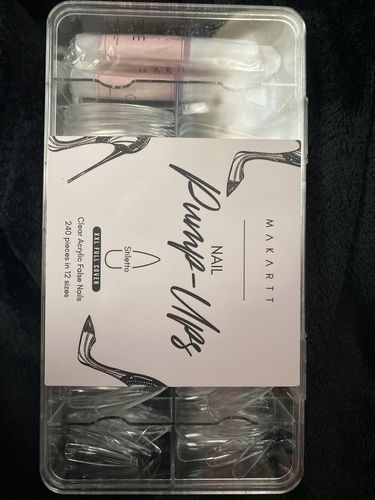 Customer photo review of XXL Stiletto Full Cover Nail Tips Kit