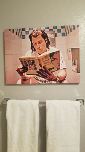 Customer photo review of Pulp Fiction To Be Continued Canvas Sets