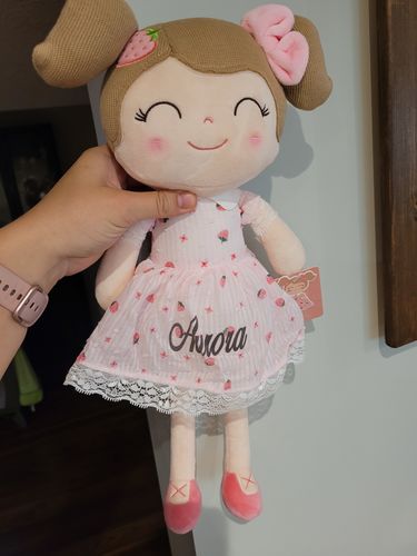 Customer photo review of Leyadoll Soft Plush Personalized Leya Doll, My First Baby Doll