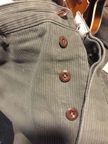 Customer photo review of 13 oz. Cotton Bedford Cord Pants - Olive