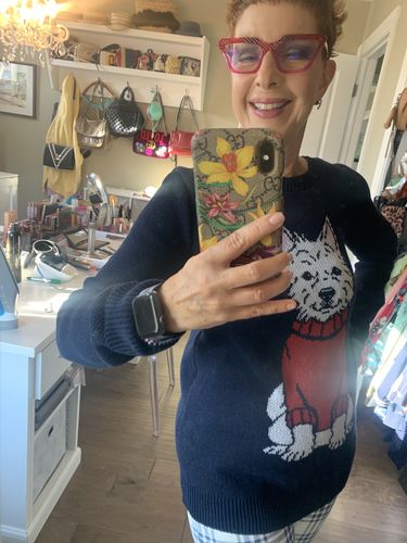 Customer photo review of Plain Dog - Custom Knitted Sweater