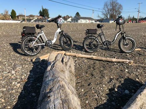 Customer photo review of VTUVIA SF20 Step Through 20 Inch Folding Fat Tire Electric Bike, 750W Motor, 48V 13AH Removable Battery-Fast & Free Shipping