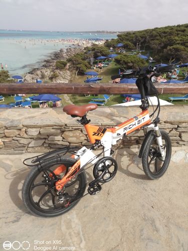 Customer photo review of Top-730 Full Suspension Foldable 48V 8Ah Electric City Bike