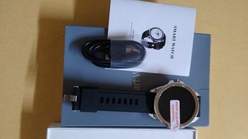Customer photo review of SENBONO S11 smart watch support add watch faces calls SMS reminder swimming sport fitness tracker
