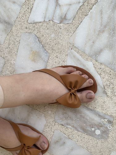 Customer photo review of Brown Color Casual Chappal CL0208
