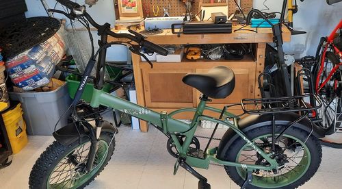Customer photo review of VTUVIA SK20 20 Inch Folding Fat Tire Electric Bike, 750W Motor, 48V 13AH Removable Battery-Fast & Free Shipping