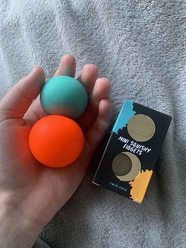 Customer photo review of Kaiko Mini Squishy Fidget Balls - twin pack
