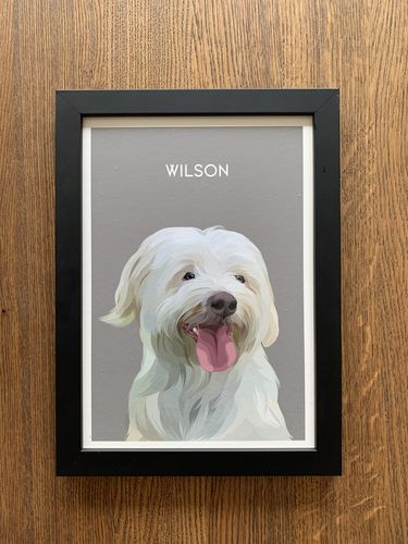 Customer photo review of Minimalist - Custom Pet Portrait