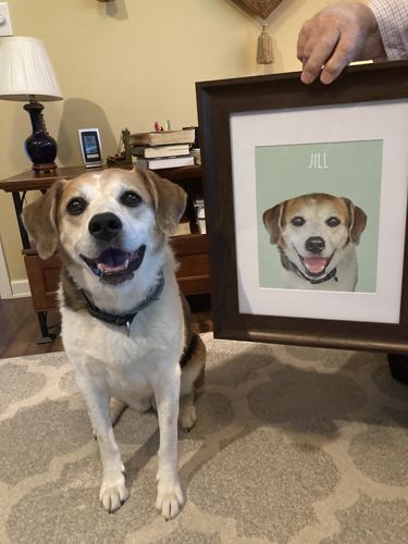 Customer photo review of Classic - Custom Pet Portrait
