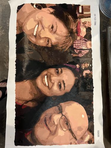 Customer photo review of Custom Paint by Number Kit