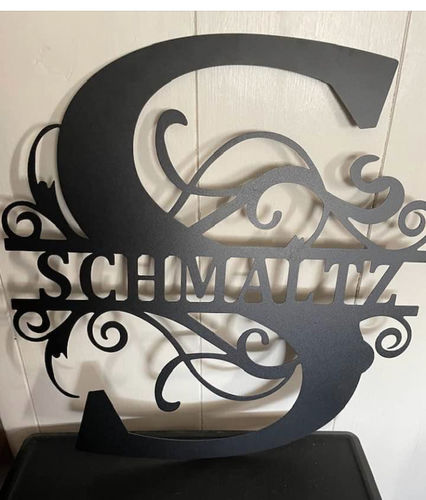 Customer photo review of Split Letter Monogram