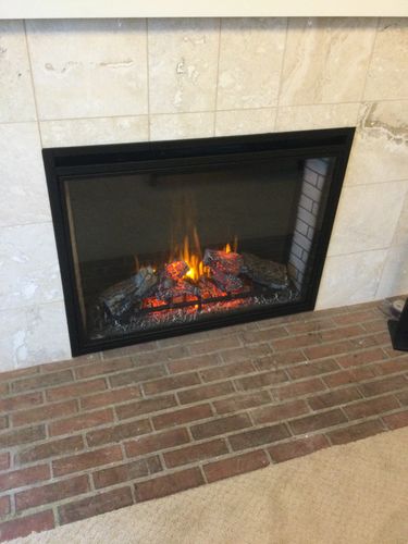 Customer photo review of Napoleon Ascent 40'' Dual Voltage Built-In Electric Firebox Insert