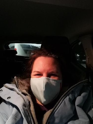 Kundenbewertung mit Foto zu FFP2 Nano-Atemschutzmaske, CE zertifiziert mit verstellbaren Ohrschlaufen