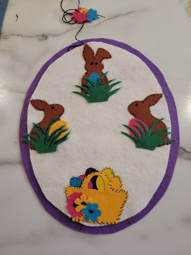 Customer photo review of Premium Wool Blend Craft Felt Assorted Sheets - 9" Wide x 12" Long