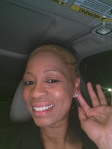 Customer photo review of Tiara Earring Backs