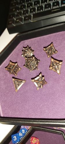 Customer photo review of Magic Metal Mystery - Dnd Dice