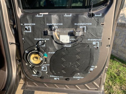 Customer photo review of SoundSkins Pro Ford F-250 4-Door Template Kit | 2017 to 2020