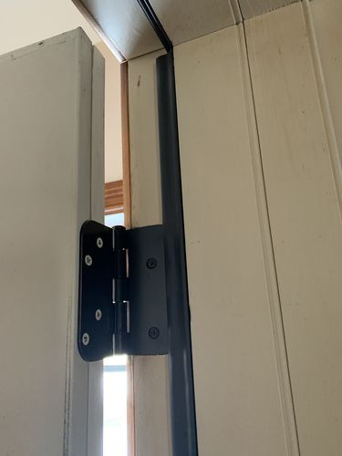 Customer photo review of Oil-Rubbed Bronze Hinge Set (3 hinges in set)