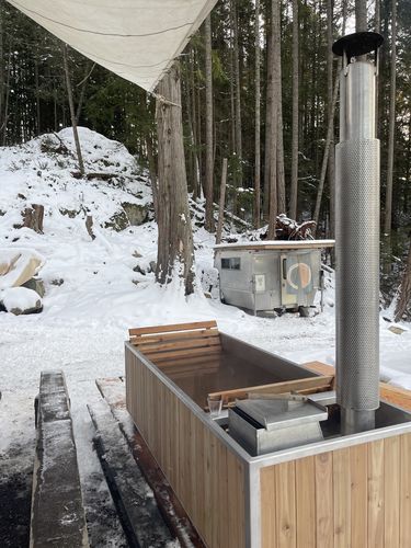 Customer photo review of Wood Burning Hot Tub