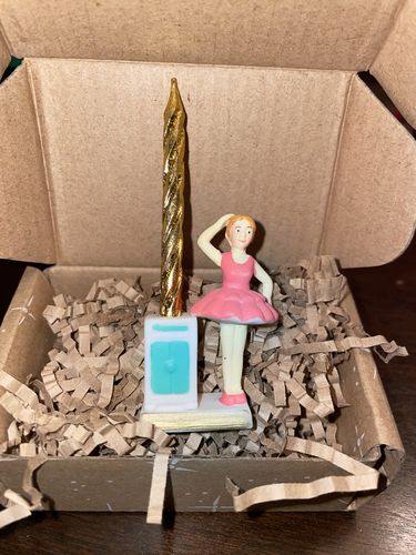 Customer photo review of Glitterville Circus Candle Holders