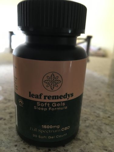 Customer photo review of 1500mg CBD Soft Gels sleep formula