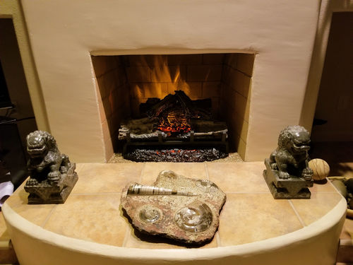 Customer photo review of Napoleon Woodland 24'' Electric Fireplace Log Insert