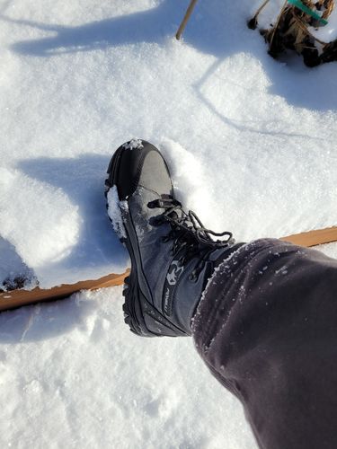 Customer photo review of Men’s Hiking Boots – Grey