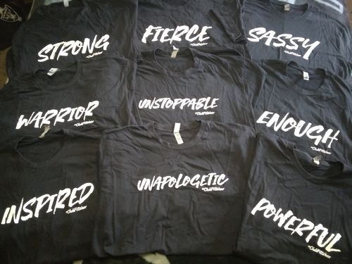 Customer photo review of One Word Collection Unisex T-Shirts