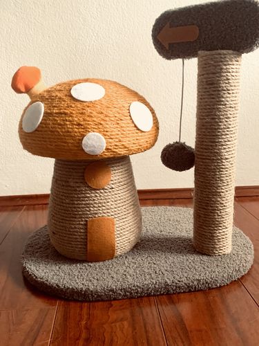 Customer photo review of Colourful Mushroom Small Cat Tree
