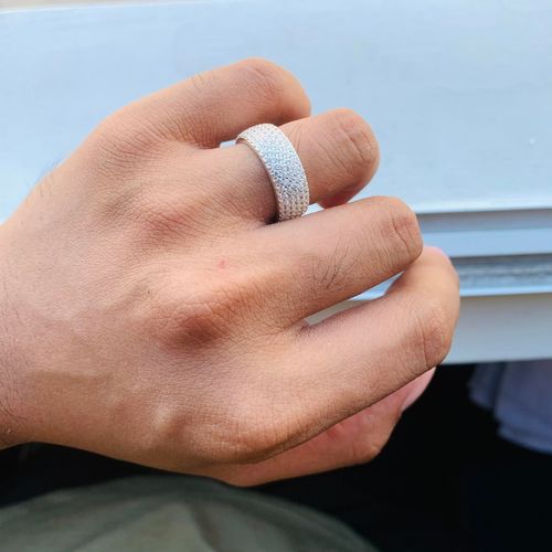 Customer photo review of S925 Clustered Diamond Ring
