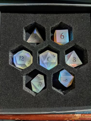 Customer photo review of Mystery DnD Dice Set Mystery Box