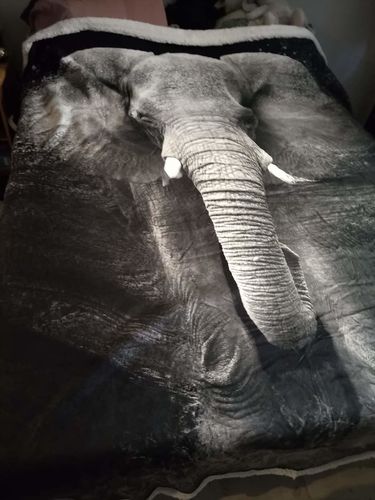 Customer photo review of Plaid Éléphant Animal Imprimé