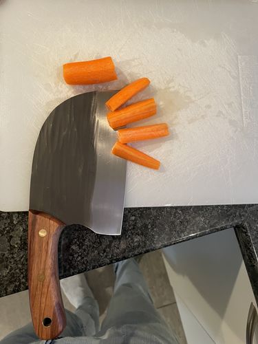 Customer photo review of Handgeschmiedetes Kochmesser - Serbian Style Ergonomic