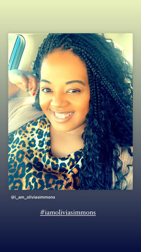 Customer photo review of FreeTress Synthetic Hair Crochet Braids Boho Hippie Braid 22"