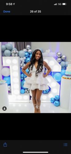 Customer photo review of “Yasmin” magical white (MADE TO ORDER)