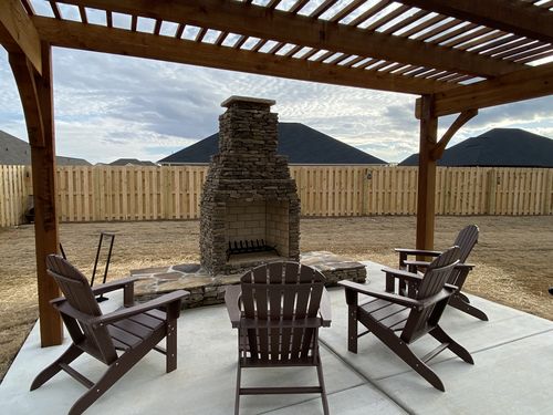 Customer photo review of Set of 4 DuraWeather Poly® King Size Stationary Adirondack Chair